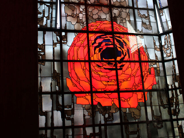 Mariendom, Rosenfenster, Foto: Jacqueline Jäger
